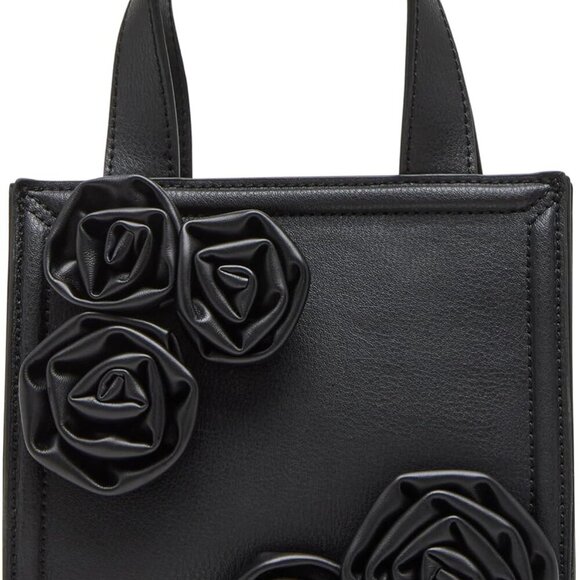 Compact Arosie Mini Tote Bag in Black - Effortless Chic for Every Event